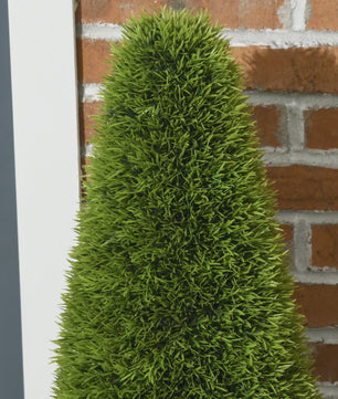 Set van 2 Kunstcipressen 90 cm met Pot en Mos - Decoratieve Kunstplant voor Binnen en Buiten