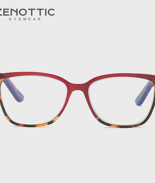 ZENOTTIC S-Maat Vierkante Bril - Blauwlichtfilter & Fotocromisch - Unisex Optische Bril