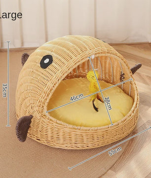 Luxe Rotan Kattenmand Hangend Nest - Comfortabel & Wasbaar