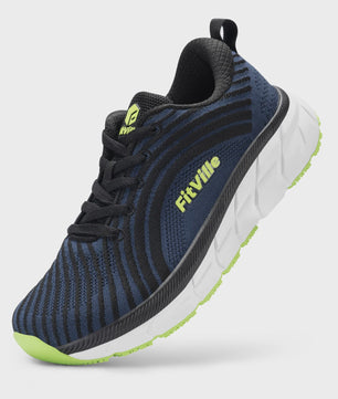 FitVille Extra Brede Hardloopschoenen voor Heren - Lichtgewicht, Ademend & Anti-slip