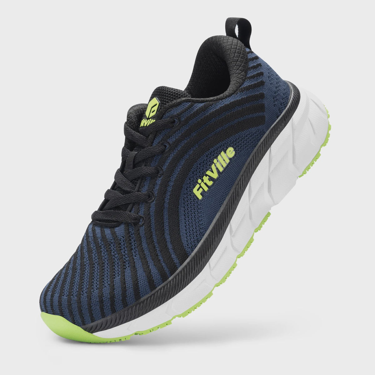 FitVille Extra Brede Hardloopschoenen voor Heren - Lichtgewicht, Ademend & Anti-slip