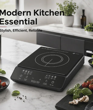 WETECH W6406 Inductiekookplaat - 2000W, 8 Niveaus, 6 Functies, Touch Control, Timer & Kinderbeveiliging