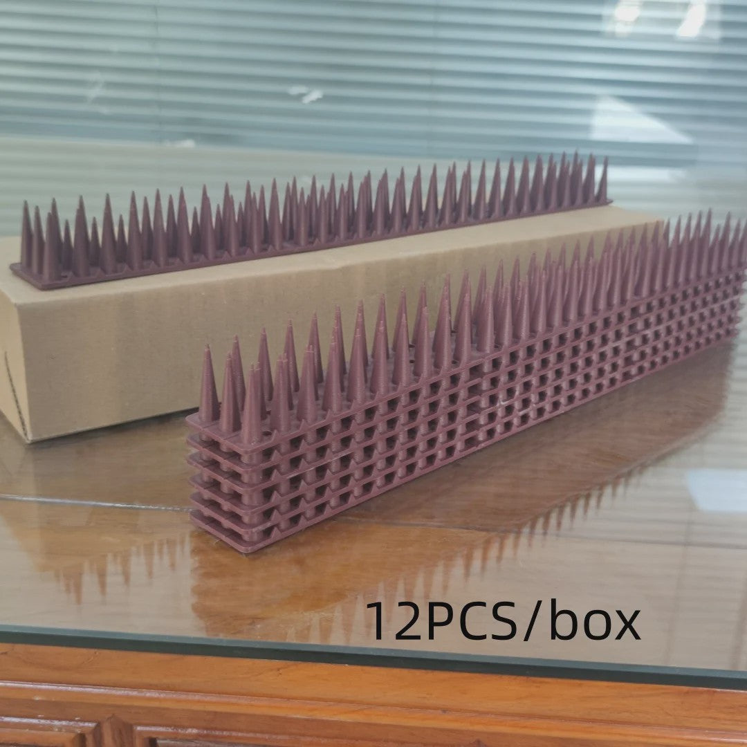 12x Humane Vogel- en Kattenwering - Plastic Prikkelstrips, Geen Stroom Nodig - 43cm per strip