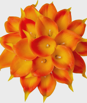 20x Kunstbloemen Calla Lelie - Real Touch Latex - Pure Wit