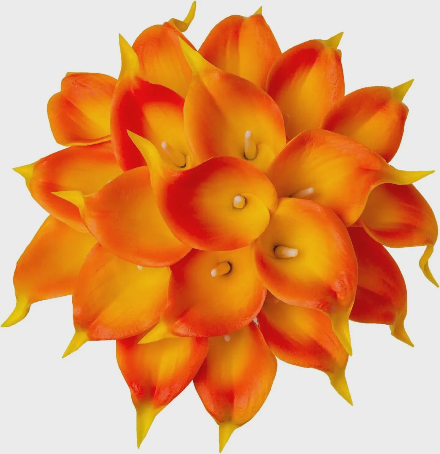 20x Kunstbloemen Calla Lelie - Real Touch Latex - Pure Wit