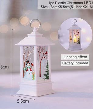 Kerst Lantaarn met LED Verlichting - Sfeervolle Decoratie voor Feestdagen