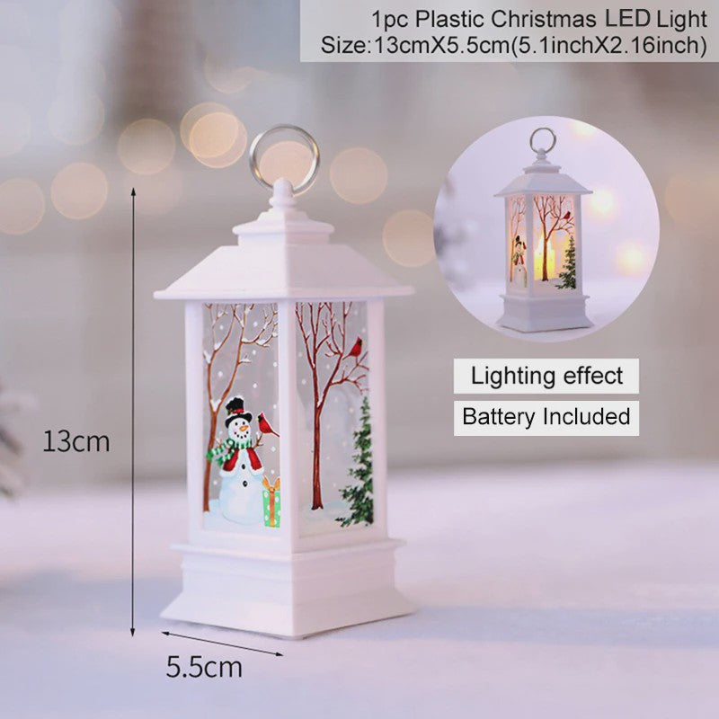 Kerst Lantaarn met LED Verlichting - Sfeervolle Decoratie voor Feestdagen