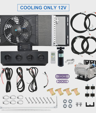 Universele 12V/24V Elektrische Airco & Verwarming Unit met Compressor voor Vrachtwagen en Camper