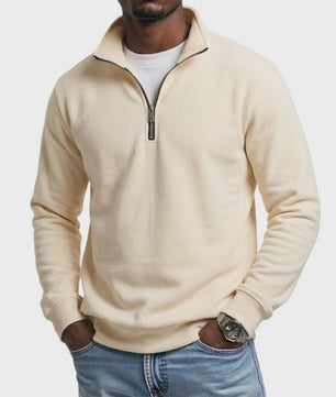 Heren Quarter Zip Pullover Hoodie - Comfortabele Outdoor Sweatshirt voor Heren