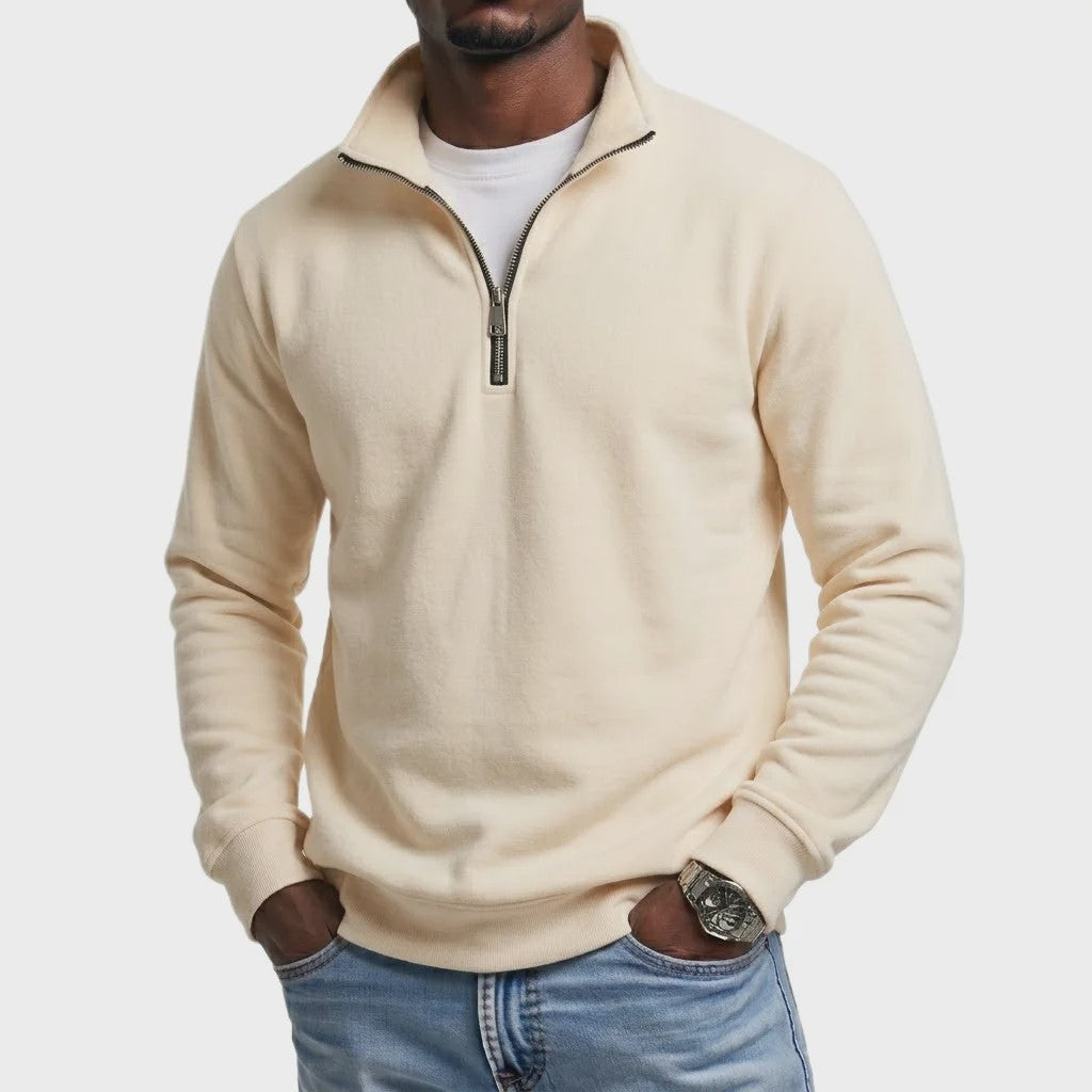 Heren Quarter Zip Pullover Hoodie - Comfortabele Outdoor Sweatshirt voor Heren