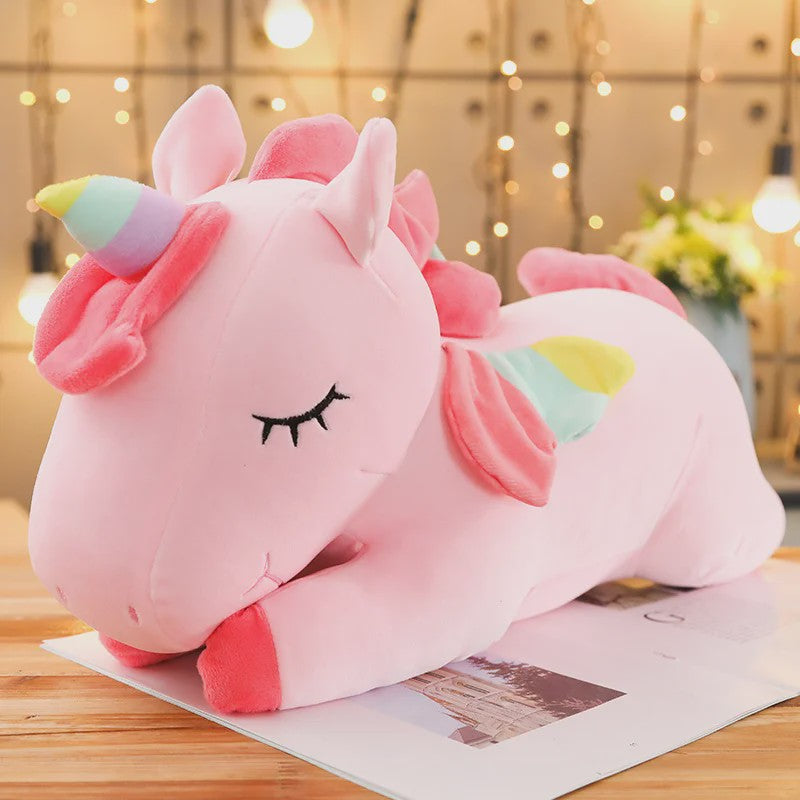 Reuze Pluche Eenhoorn Knuffel - Zacht Kussen voor Kinderen & Meisjes (25-100cm)