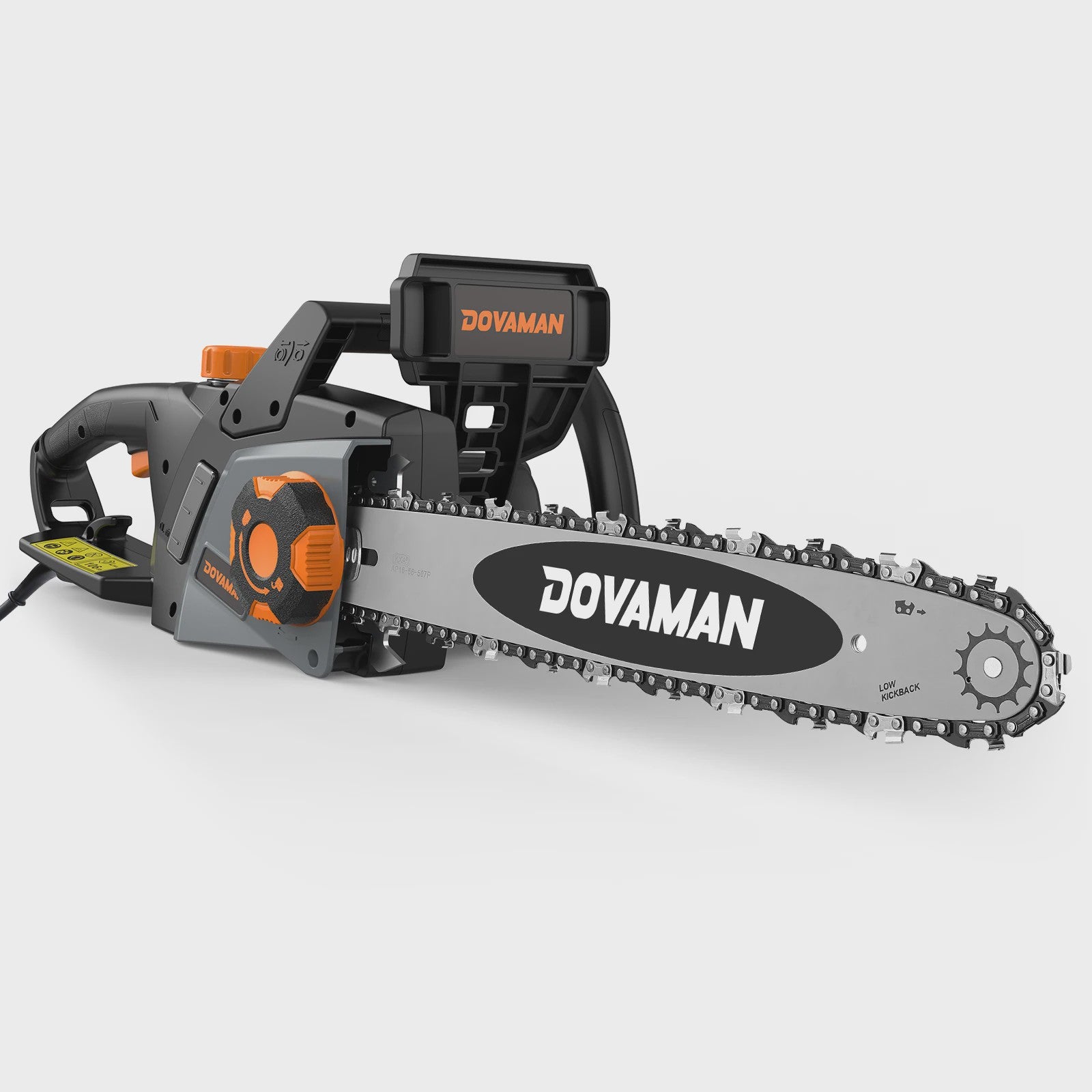 DOVAMAN Elektrische Kettingzaag 2400W - 40cm Oregon Bar, Snoerloos Spannen & Automatische Smering