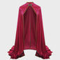 Unisex Middeleeuwse Fluwelen Cape met Opstaande Kraag - Renaissance Kostuum voor Feest, Cosplay & Podium