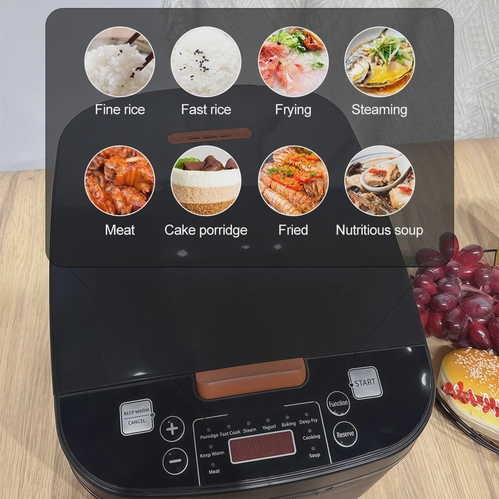 5L Multifunctionele Rijstkoker - Slim, Snel & Antiaanbaklaag
