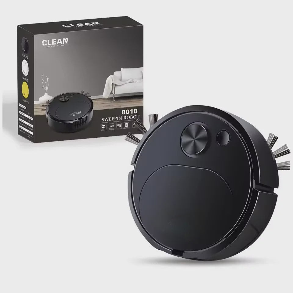 Slimme 3-in-1 Robotstofzuiger met Dweilfunctie - Draadloos, USB & 1500Pa Zuigkracht