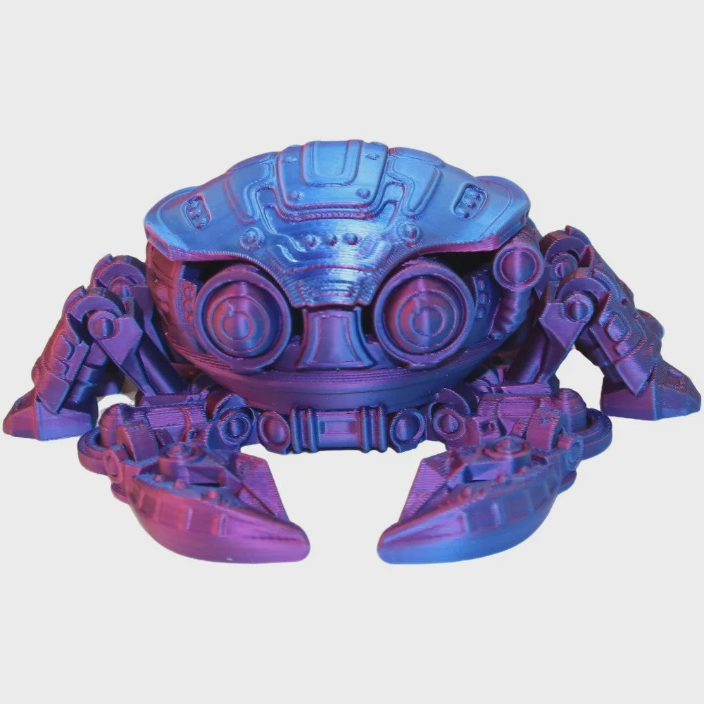 3D Geprinte Mechanische Krab - Beweegbaar Model Speelgoed