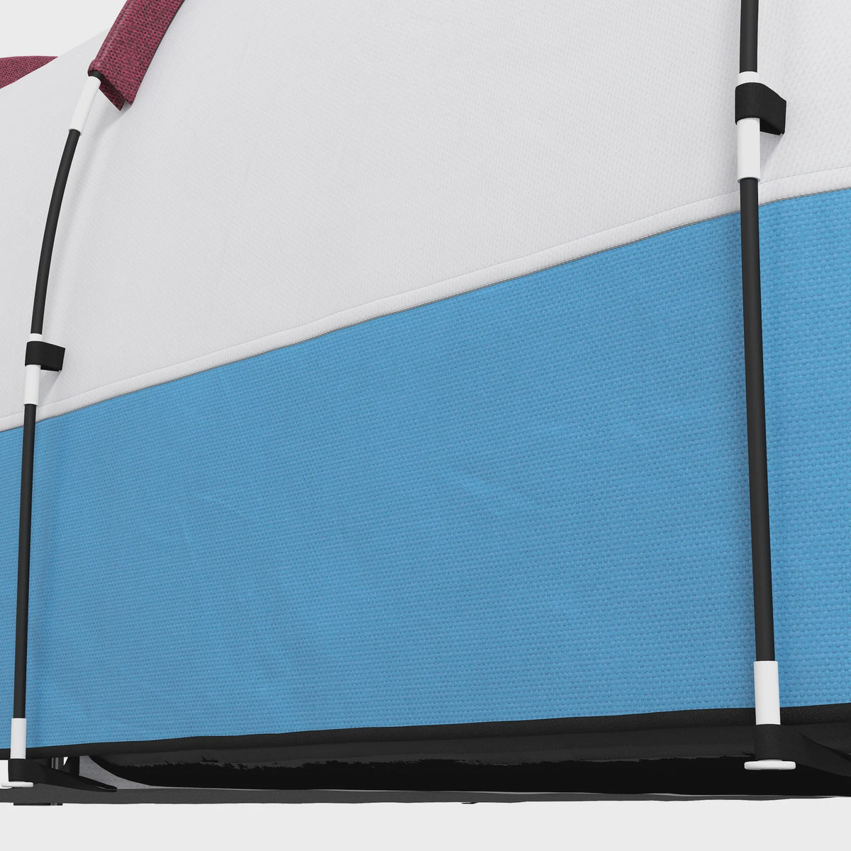Outsunny Tunnel Tent voor 2 Personen met Luifel - Ideaal voor Camping & Tuin