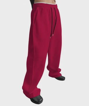 Herfst/Winter Heren Broek - Losse Pasvorm, Elastische Tailleband & Zakken