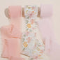 Handgemaakte Satijn Chiffon Lint Set - 3 Rollen van 5m met Rafeleffect voor Bruiloft, Cadeau & DIY Decoratie