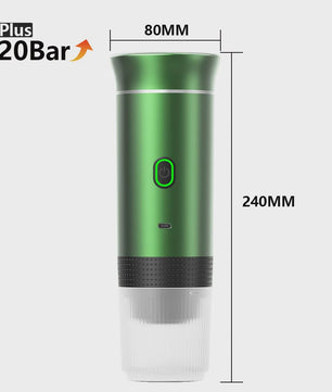 Draagbare Elektrische Espressomachine - 3-in-1 Koffiezetter voor Auto, Thuis & Camping