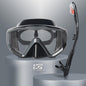 Complete Dry Snorkel Set voor Volwassenen: 3-Raams Anti-Condens Duikmasker met PC Lens en Snorkel