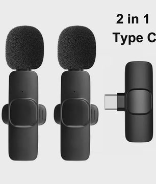 Draadloze Lavalier Microfoon Set (2.4G) voor iPhone & Android - Live Streaming & Opnames