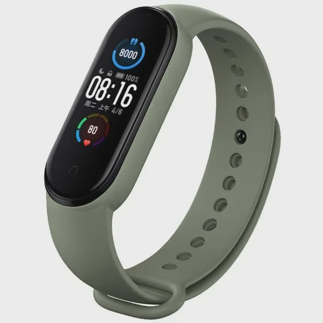 Siliconen Polsband voor Xiaomi Mi Band 7, 6, 5, 4, 3 - Vervangend Bandje Smartwatch Accessoire