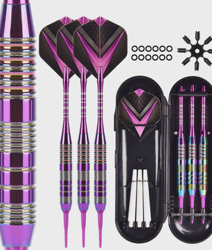 TRALOW Soft Tip Darts Set met Elektronisch Dartbord & Protector - Perfect voor Feestjes, Competities en Familie Spelletjes