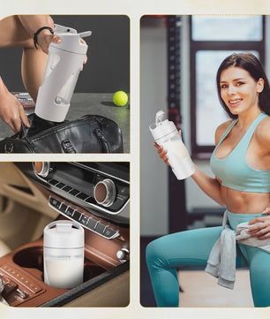 Elektrische Shaker Fles 700ml - USB-C Oplaadbaar, BPA-Vrij & Draagbaar voor Proteïne Shakes