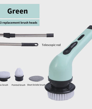 Elektrische Schoonmaakborstel 9-in-1: Krachtige Spin Scrubber voor Huis en Keuken