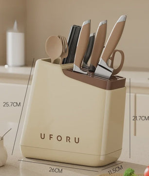 Multifunctionele Messenhouder & Keuken Organizer - Stijlvol en Praktisch