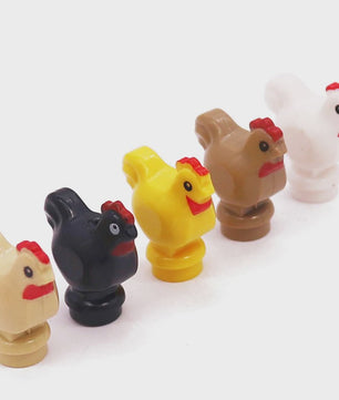 Bouwstenen Dierenpark Scene - Katten, Honden, Vogels, Varkens & Meer - DIY Speelgoed Bakstenen