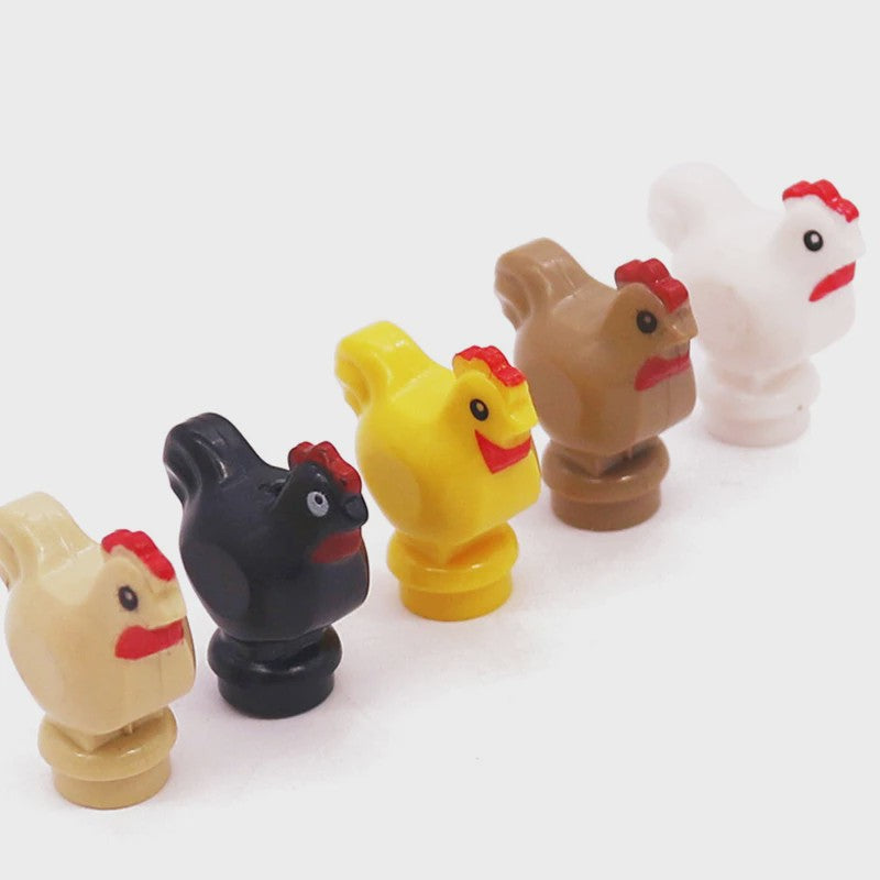 Bouwstenen Dierenpark Scene - Katten, Honden, Vogels, Varkens & Meer - DIY Speelgoed Bakstenen