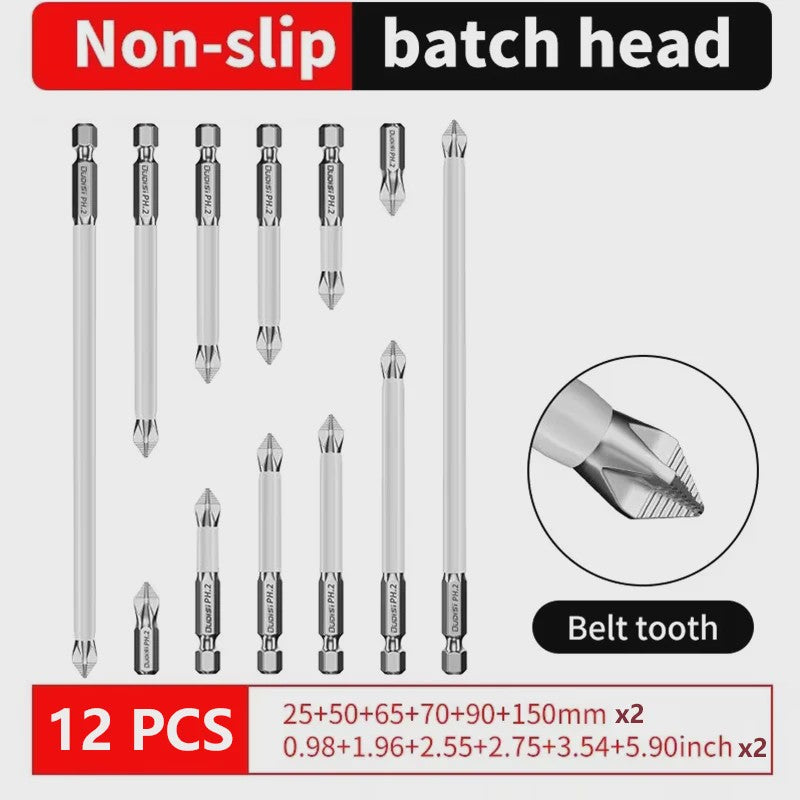 Magnetische Schroefbitset PH2 - Anti-slip & Schokbestendig (6/12 Stuks)