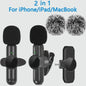 Draadloze Lavalier Microfoon Set 2.4G met Ruisonderdrukking voor Smartphones