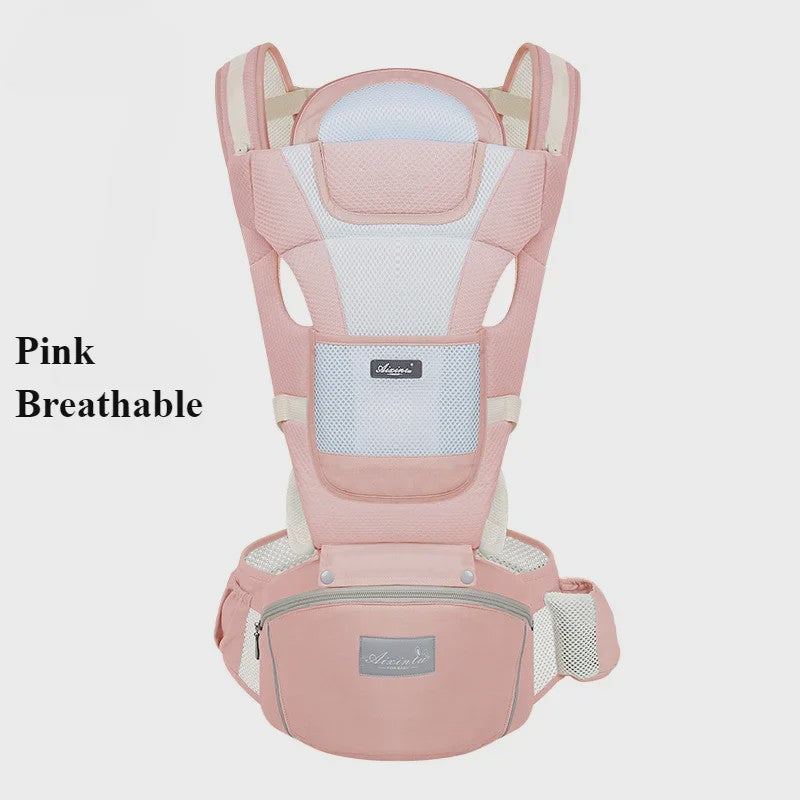 Ergonomische Baby Draagzak - 4 Seizoenen, Verstelbaar, Heupstoeltje & Multifunctioneel