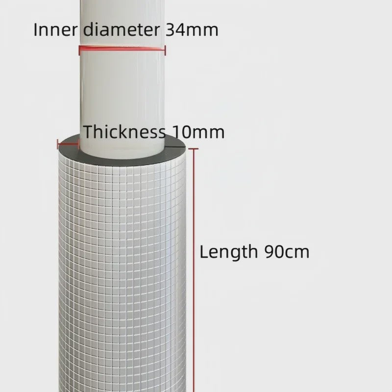 Zelfklevende Schuim Pijpisolatie met Aluminiumfolie - 16-60mm