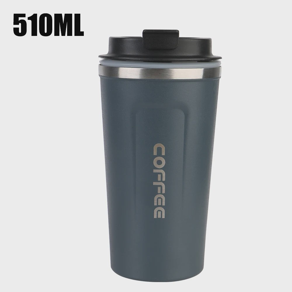 RVS Thermo Koffiebeker - Lekvrij Reizen - 380/510ML