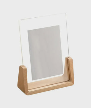 Stijlvol Houten Fotolijst met Acryl Glas - U-Vorm Design voor Desktop & Decoratie