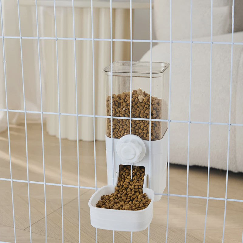 Automatische Dierenvoeder en Waterdispenser voor Kooi - Ideaal voor Hond, Kat, Konijn