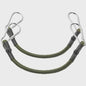 2x Elastisch Touw met Aluminium Haak - 8mm Schokabsorberend Bindtouw voor Outdoor & Camping