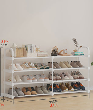 Stapelbare Schoenenkast Organizer - 4 tot 7 Lagen, Wit