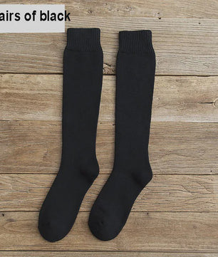 6 Paar Heren Kniehoge Thermosokken - Warm & Dik - Compressie - Maat 38-44