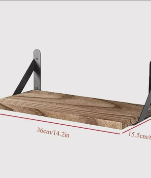 Houten Drijvende Wandplanken Set - Stijlvolle Opbergoplossingen voor Woonkamer, Keuken & Badkamer