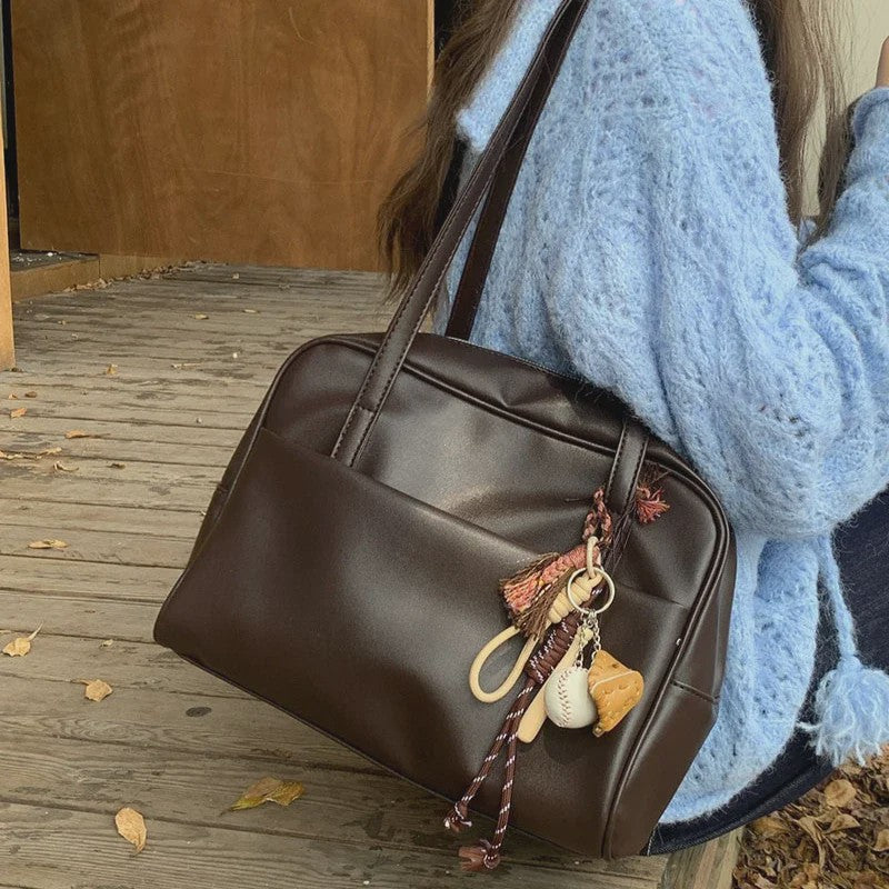Dames Tote Bag met Textuur - Ruim, Niche Design, Schoudertas voor Dagelijks Gebruik