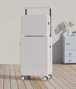 Luxe Koffer Set met USB, Bekerhouder & TSA-slot - 360° Wielen, PC+ABS