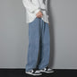 Klassieke Heren Jeans met Wijde Pijpen - Casual Denim Broek in Lichtblauw, Grijs & Zwart