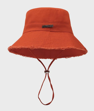 Zomerse Denim Fisherman Hat met Grote Rand en Koord - UV Bescherming voor Dames & Heren