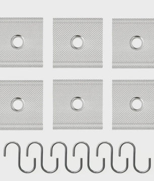 12x Heavy-Duty Nylon RV Luifel Haken - Universeel voor Gordijnen, Waslijnen & Tenten (5/6mm-7/8mm Buisgaten)
