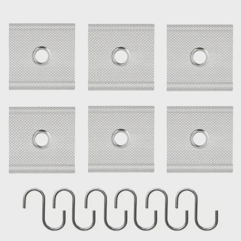 12x Heavy-Duty Nylon RV Luifel Haken - Universeel voor Gordijnen, Waslijnen & Tenten (5/6mm-7/8mm Buisgaten)